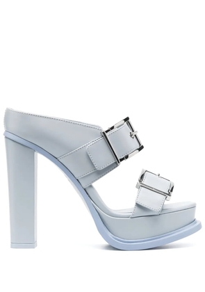 Alexander McQueen 120mm leather sandals - Blue