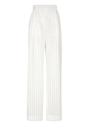 Philipp Plein striped tailored trousers - White