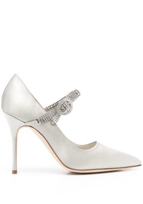 Manolo Blahnik 105mm Hamedi pumps - Grey