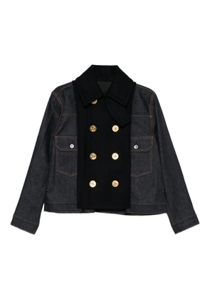 sacai x Levi's® double-breasted denim jacket - Blue