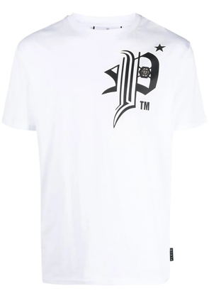 Philipp Plein Gothic Plein cotton T-shirt - White