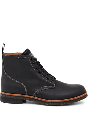 Polo Ralph Lauren Radford round-toe leather boots - Black