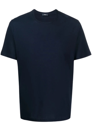 Herno crew-neck cotton T-shirt - Blue