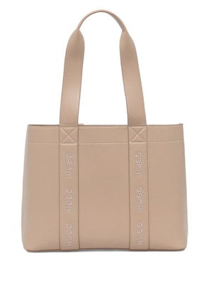 HUGO logo-detail tote bag - Neutrals