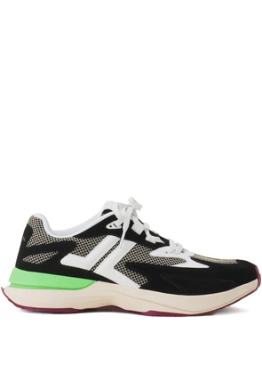Lanvin mesh-panel leather sneakers - Black