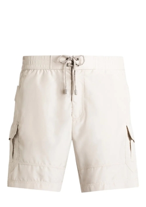 Dolce & Gabbana tag-detail swim shorts - Neutrals