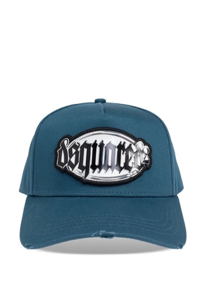 DSQUARED2 logo-patch cap - Blue