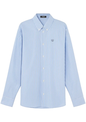 Versace Medusa striped shirt - Blue