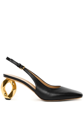 JW Anderson chain-heel slingback sandals - Black