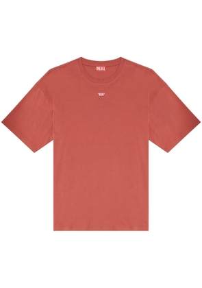 Diesel logo-patch organic-cotton t-shirt - Red