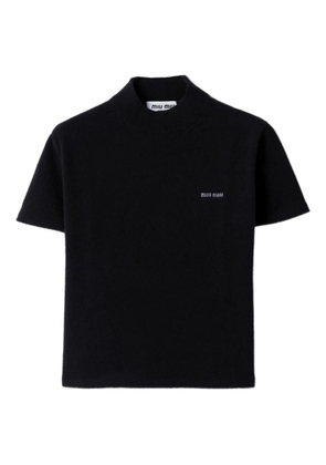 Miu Miu ribbed turtleneck sweater - Blue