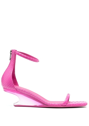 Rick Owens 55mm sculpted-heel leather sandals - Pink