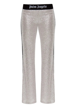 Palm Angels sequin-embellished trousers - Silver