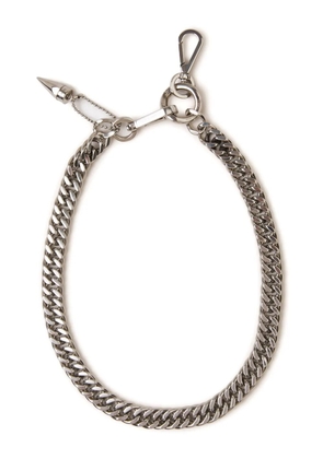 Alexander McQueen Cuban-link chain necklace - Silver
