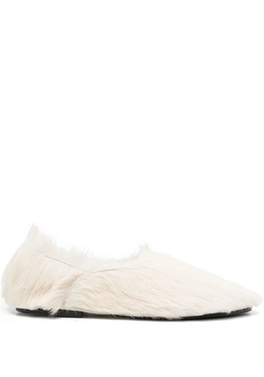 Jil Sander calf-hair slippers - Neutrals