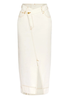 Jacquemus La jupe de-Nîmes midi skirt - Neutrals