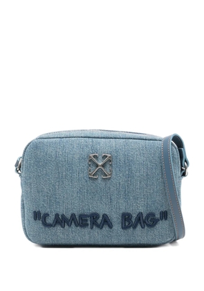 Off-White Jitney Camera logo-plaque cross body bag - Blue