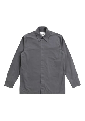 Jil Sander long-sleeve cotton shirt - Grey