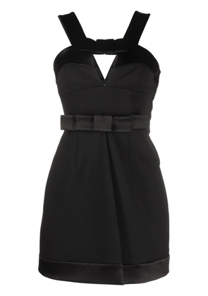 Jil Sander bow-detail mini dress - Black