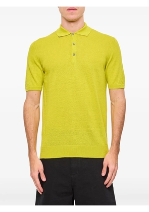 Drumohr linen-cotton polo shirt - Yellow