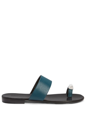 Giuseppe Zanotti Norbert leather toe-loop sandals - Blue