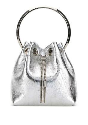Jimmy Choo leather bucket bag - Silver