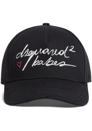 DSQUARED2 logo-embroidered baseball cap - Black