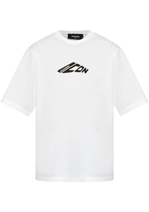 DSQUARED2 Icon logo-print cotton T-shirt - White