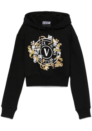 Versace Jeans Couture logo-print hoodie - Black