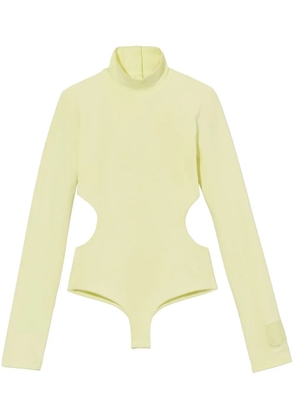 Marc Jacobs cut-out long-sleeve bodysuit - Yellow