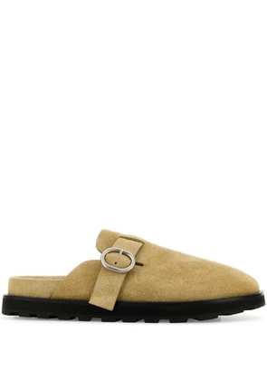 Jil Sander suede slippers - Neutrals