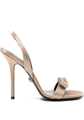 Versace medallion-embellishment sandals - Gold