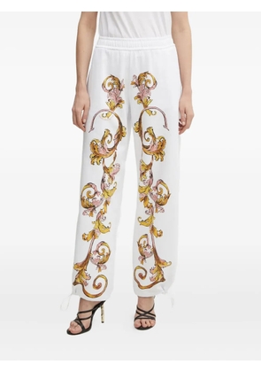 Versace Jeans Couture baroque-print pants - White