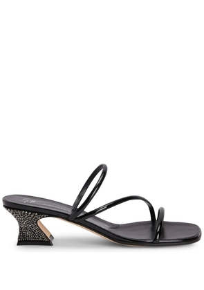Giuseppe Zanotti Aude Strass 45mm rhinestone sandals - Black