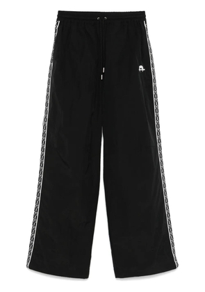 Marine Serre embroidered-logo track trousers - Black