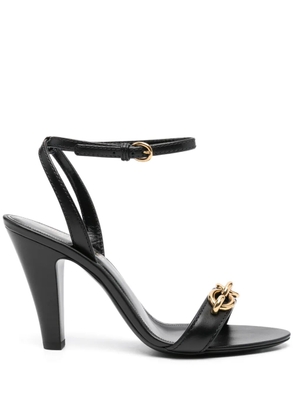 Saint Laurent 95mm Le Maillon sandals - Black