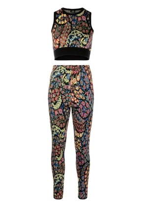 ETRO knitted floral two-piece set - Black