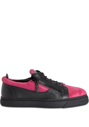 Giuseppe Zanotti Frankie double-zip low-top sneakers - Pink