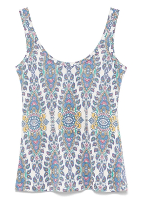 ETRO graphic-print top - Blue