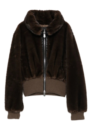 PINKO faux-fur jacket - Brown