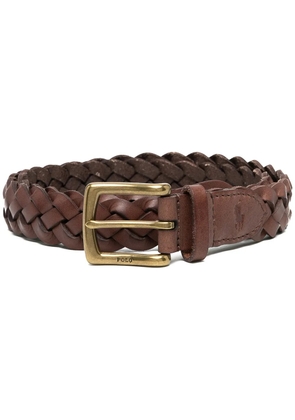 Polo Ralph Lauren vegan leather braided belt - Brown