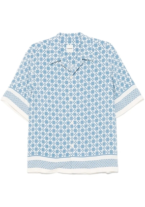 SANDRO print short-sleeve shirt - Blue