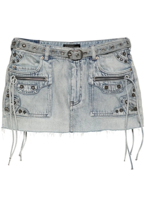 Balenciaga Cagole denim miniskirt - Blue