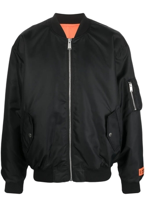Heron Preston padlock-patch bomber jacket - Black