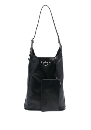 Durazzi Milano D-ring leather tote bag - Black