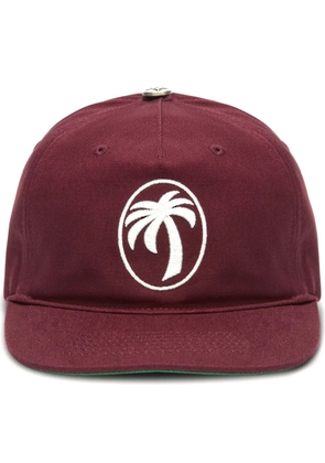 Palm Angels palm-tree-print baseball cap - Red