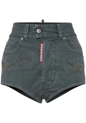DSQUARED2 high-rise denim shorts - Grey