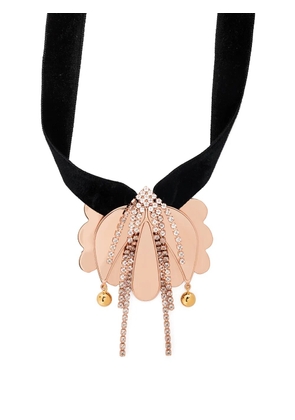La DoubleJ draped floral necklace - Gold