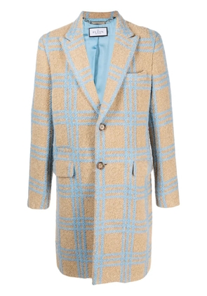 Philipp Plein checked single-breasted coat - Neutrals