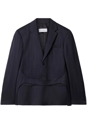 Off-White Shibori jacquard belted blazer - Black